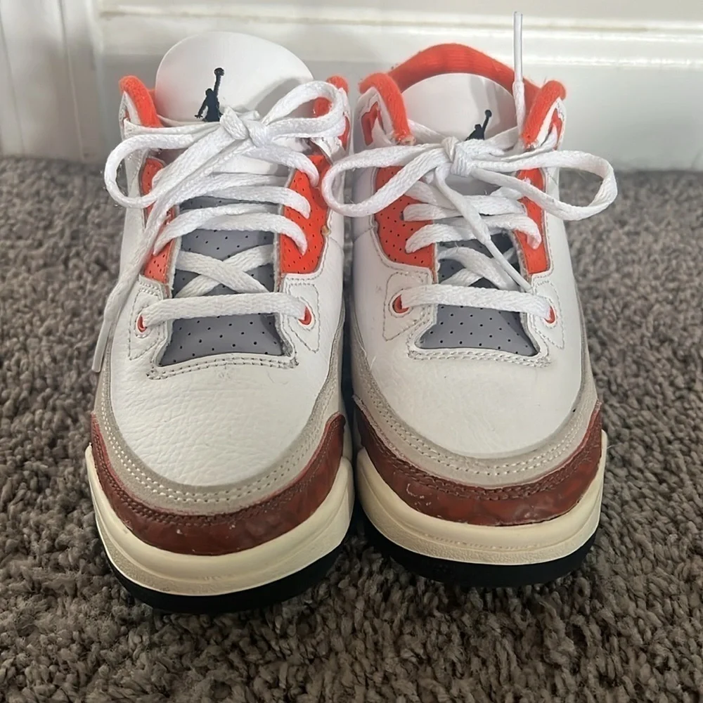 Jordan Retro 3 Size 12 DV7027-108 Mars Stone Sneakers - Picture 3 of 6